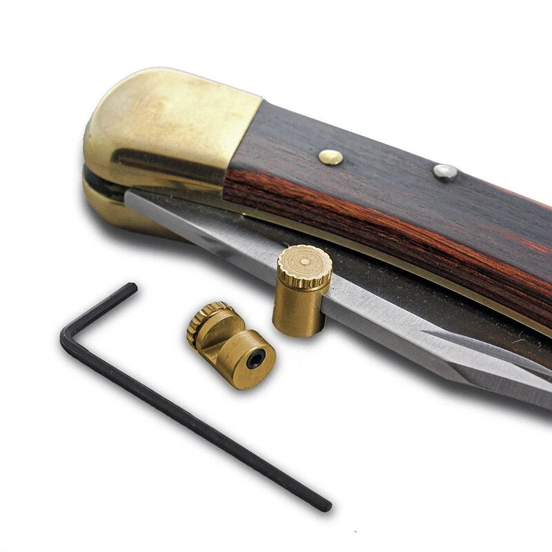 3pcs Thumb Stud Brass for Buck 110 Suitable knife back thickness 3.1/3.5/4mm 07FC0E-D4 - KOEEK