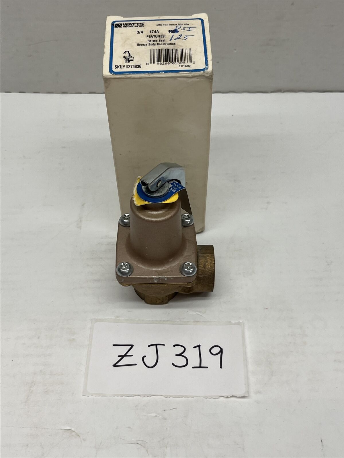 new Watts 3/4in 50-PSI Safety Relief Valve - Bronze 174A-050)