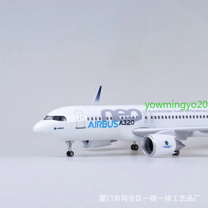 1/80 Airbus A320neo Passenger Plane Model Airplane W/Voice Controlled Lights 07FC0E-D4 - KOEEK