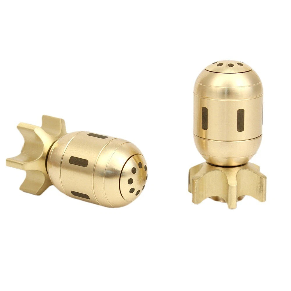 Fidget Spinner Pure Brass Rocket Modeling Relax Stress Relief Gift EDC Metal Toy 07FC0E-D4 - KOEEK
