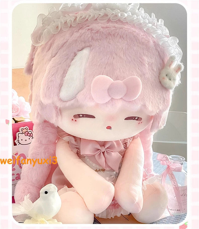 40cm Cotton Doll Girl Pink Lamb Cute Plush Doll With Stickers /Birth Certificate 07FC0E-D4 - KOEEK