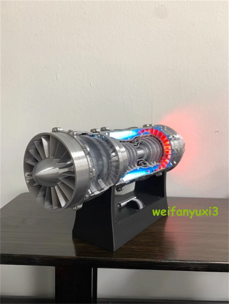 1:18 Mini Fighter J-35 Aircraft Engine Model Electric Finished Model Toy Gift 07FC0E-D4 - KOEEK