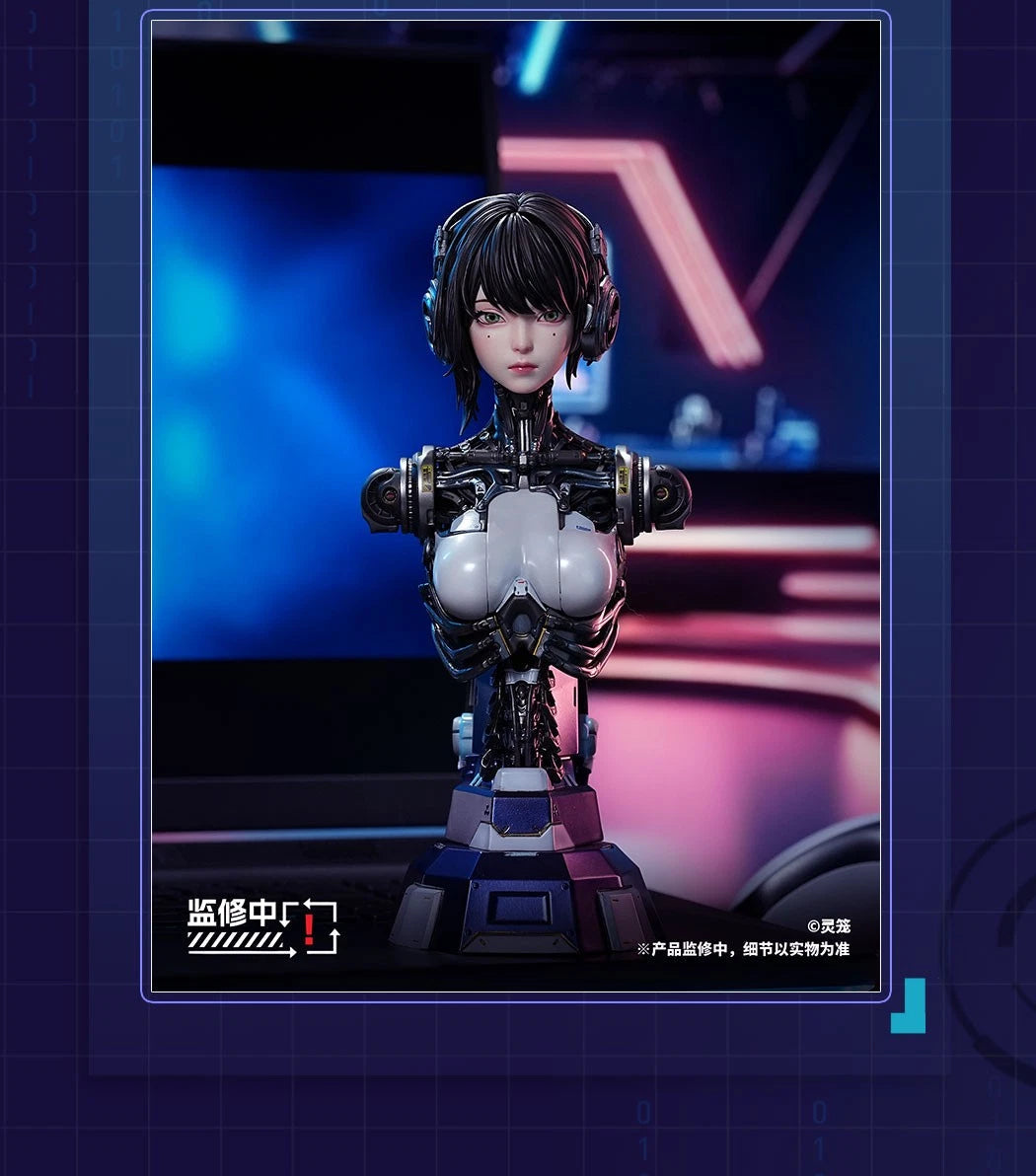 Ling Cage ASH 1/4 Bust Statue PPDF Studio Cyborg Girl Robot Collectible Figure LING_CAGE - KOEEK