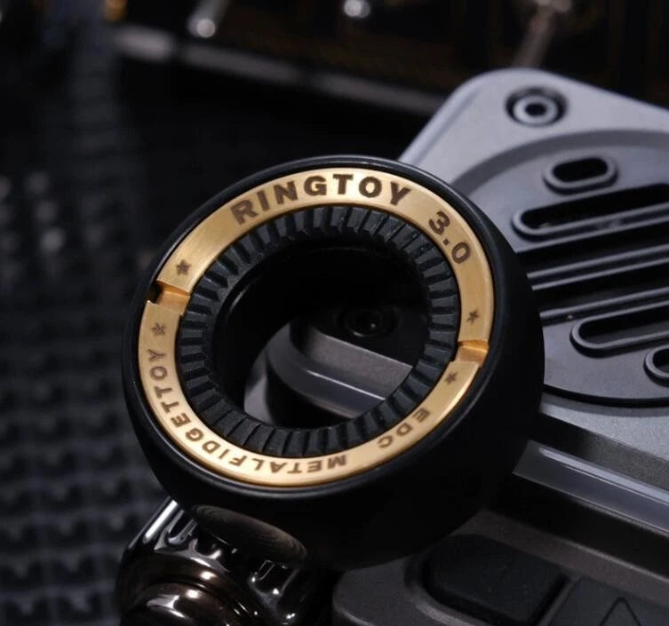 EDC Toy Fidget Spinner Mechanic Ring Fingertip Ratchet Stress Relief Fidget Gift 07FC0E-D4 - KOEEK