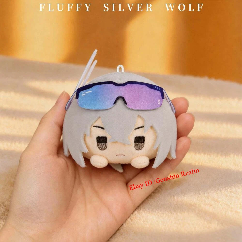 Anime Honkai: Star Rail Silver Wolf Plush Keychain Backpack Pendant Decor Gift 07FC0E-D4 - KOEEK