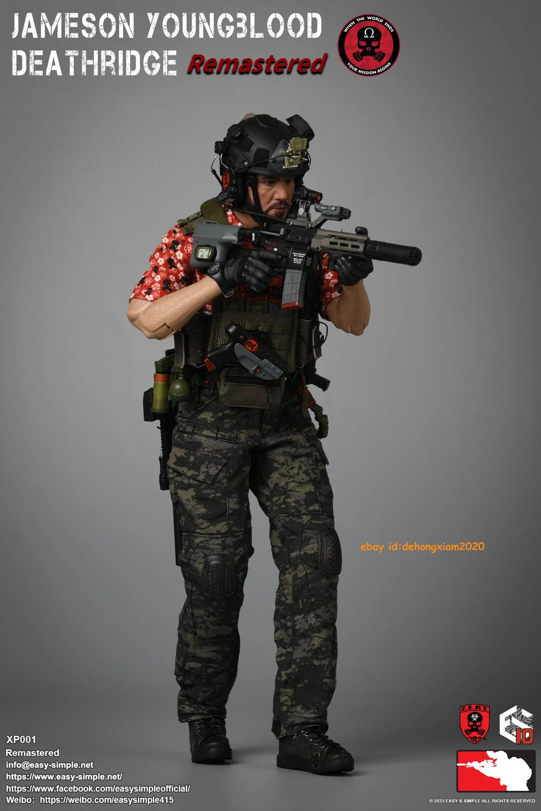 1:6 Scale Easy & Simple ZERT Jameson Deathridge Remastered 12" Action Figure Toy EASY_&_SIMPLE - KOEEK