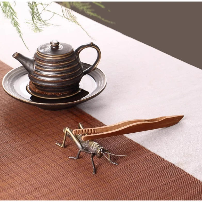 14cm Chinese Brass Grasshopper Ornament Retro Tea Pet Decoration Handicraft 07FC0E-D4 - KOEEK