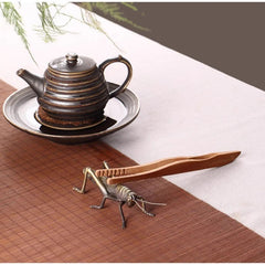 14cm Chinese Brass Grasshopper Ornament Retro Tea Pet Decoration Handicraft 07FC0E-D4 - KOEEK