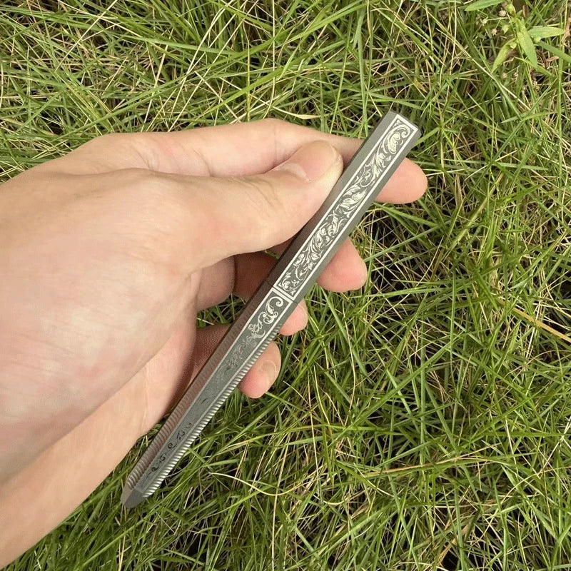 Practical Titanium Pocket Ballpoint Pen Business Office Stationery Signature Pen 07FC0E-D4 - KOEEK