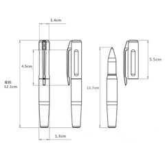 Portable PEI Titanium Alloy Signature Pen Writing Outdoor EDC Pocket Multi-Tools 07FC0E-D4 - KOEEK