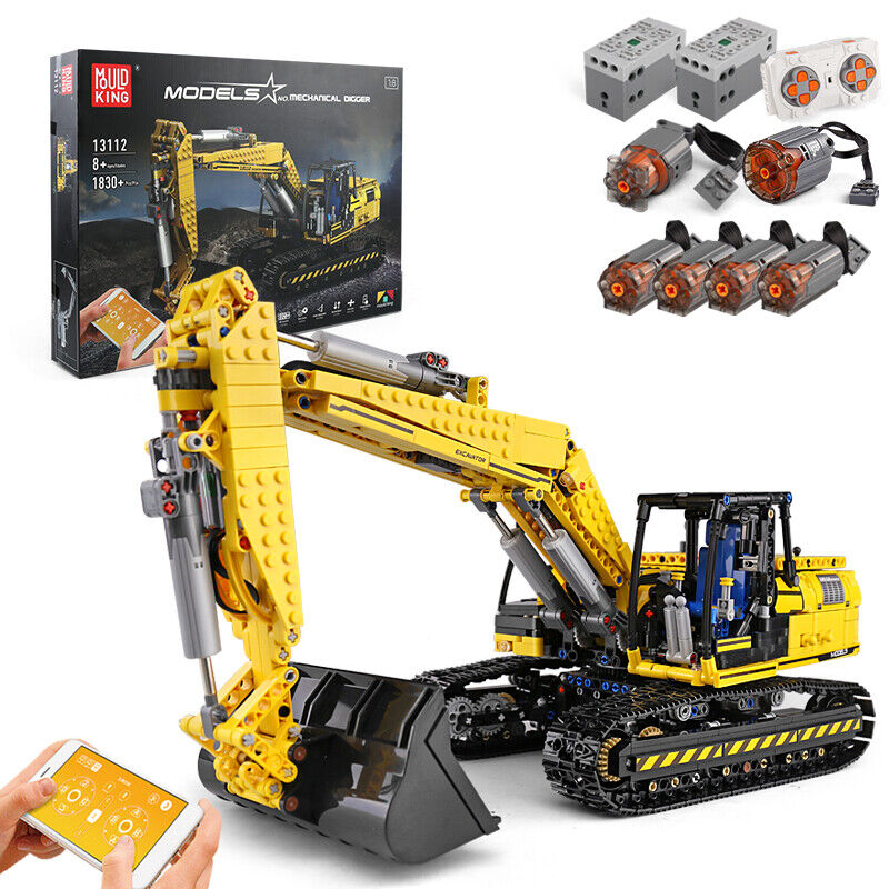 new MOULD KING 13112 Excavator APP RC Technic Truck Car Kids Toys Building Block KOEEK - KOEEK