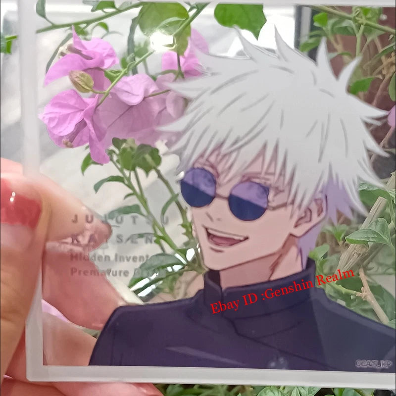 2Pcs Anime Jujutsu Kaisen Satoru Gojo Acrylic Clear Card Photo Shooting Prop 07FC0E-D4 - KOEEK