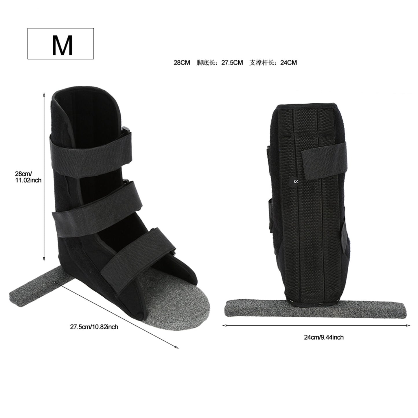 new Leg Ankle Fixation Protector Ankle Strap Orthosis Plantar Splint Brace M HGF koeek - KOEEK