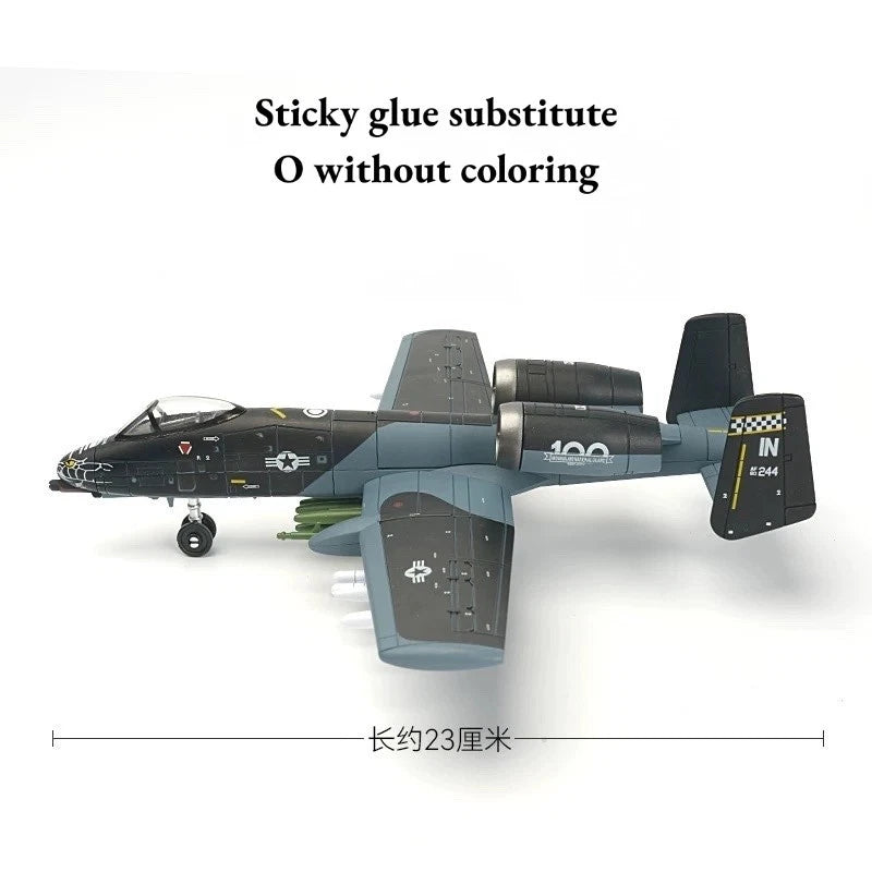 1/72 A-10 Thunderbolt II Warthog Snap-fit Pre-painted Building Blocks Model Kit 07FC0E-D4 - KOEEK