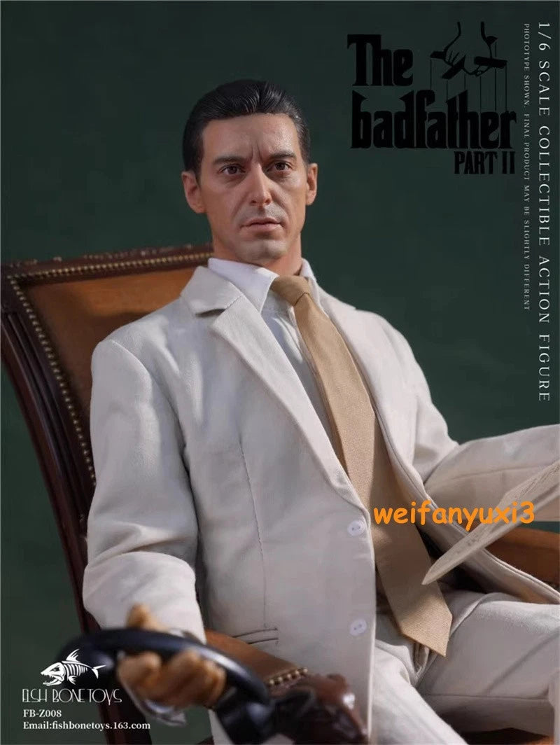1/6 FISH BONETOYS FB-Z008 Michael Corleone 2nd Godfather Model 12" Statue Model 07FC0E-D4 - KOEEK