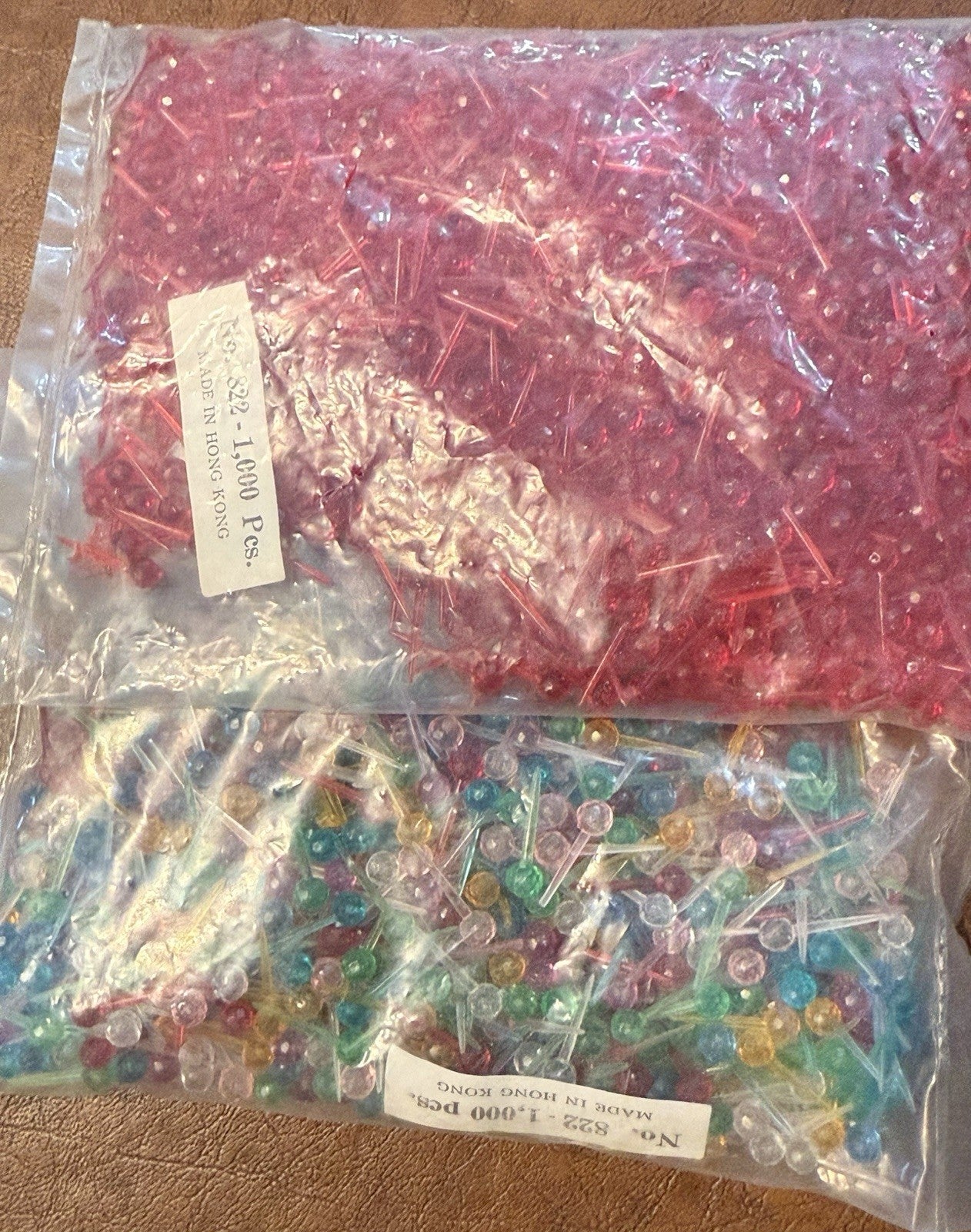 NOS Vtg Crafters Lot /Ceramic Christmas Tree MINI Lights Twist Flame Bulbs Pegs 07FC0E-D4 - KOEEK