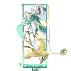 Genshin Impact Zibai Cosplay Metal Bookmarks Souvenir Hollow Out Pendant Decor 07FC0E-D4 - KOEEK