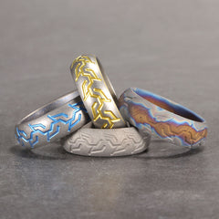 TC4 Titanium Alloy Tire pattern Finger Ring Necklace Pendant bead Decorative EDC 07FC0E-D4 - KOEEK