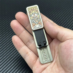 EDC Creative Cupronickel Fidget Slider Mechanical Push Fidget Toy Stress Relief 07FC0E-D4 - KOEEK