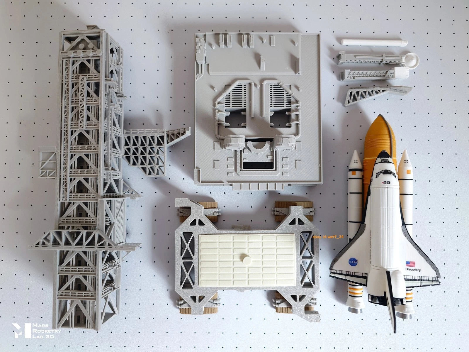 Space Shuttle Launch Pad Model Kit - 1/400 Scale, 3D Printed (No Aircraft) 07FC0E-D4 - KOEEK