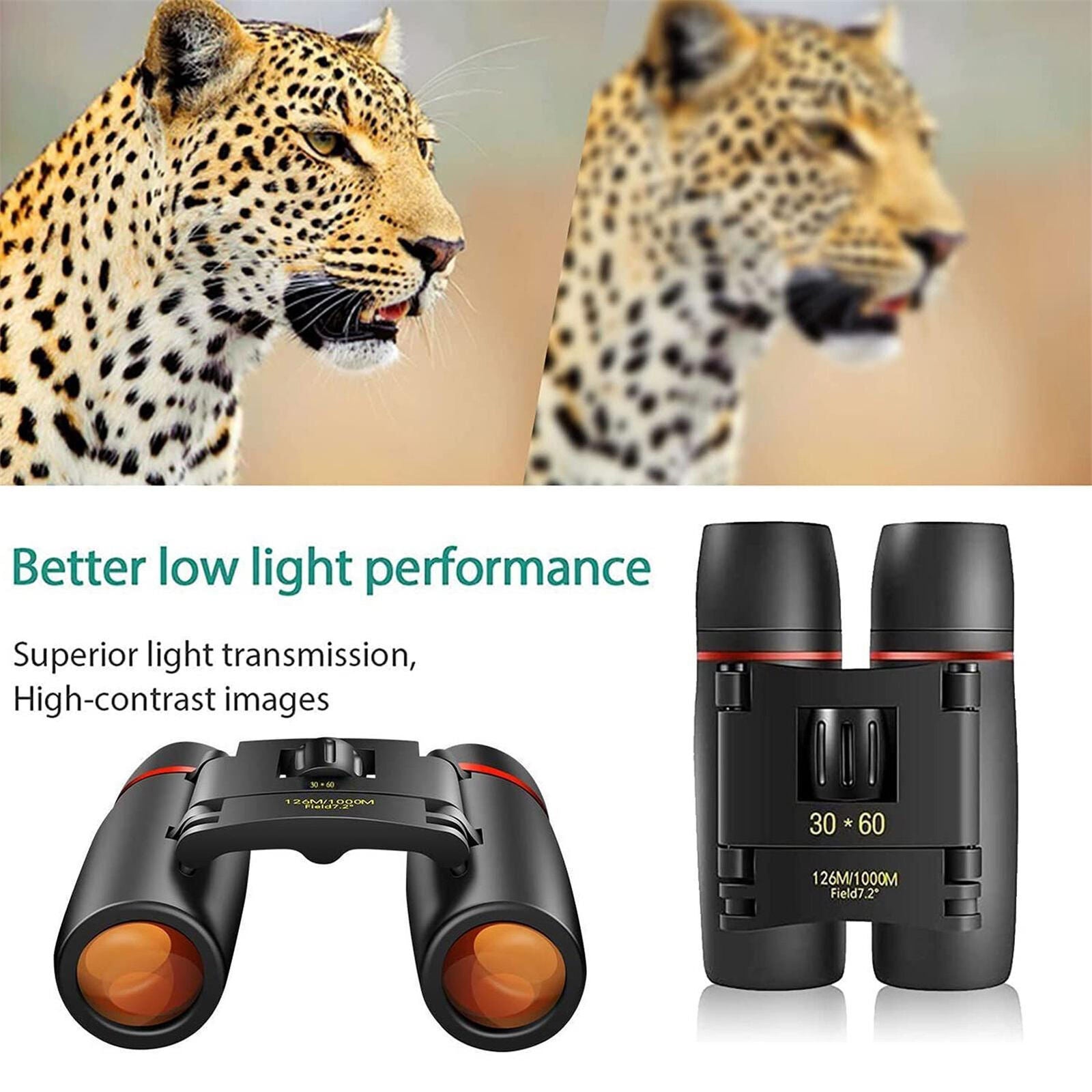 new Compact Binoculars Portable Binoculars for Adults and Kids Small Binoculars koeek - KOEEK