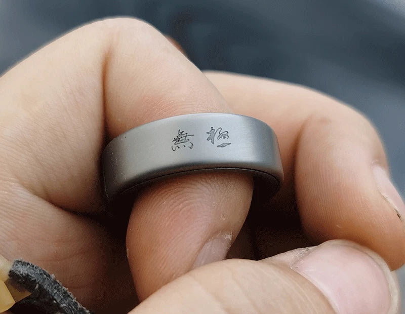 Frameless Safety Leisure Finger Ring Slingshots Titanium Shooting Catapult EDC 07FC0E-D4 - KOEEK