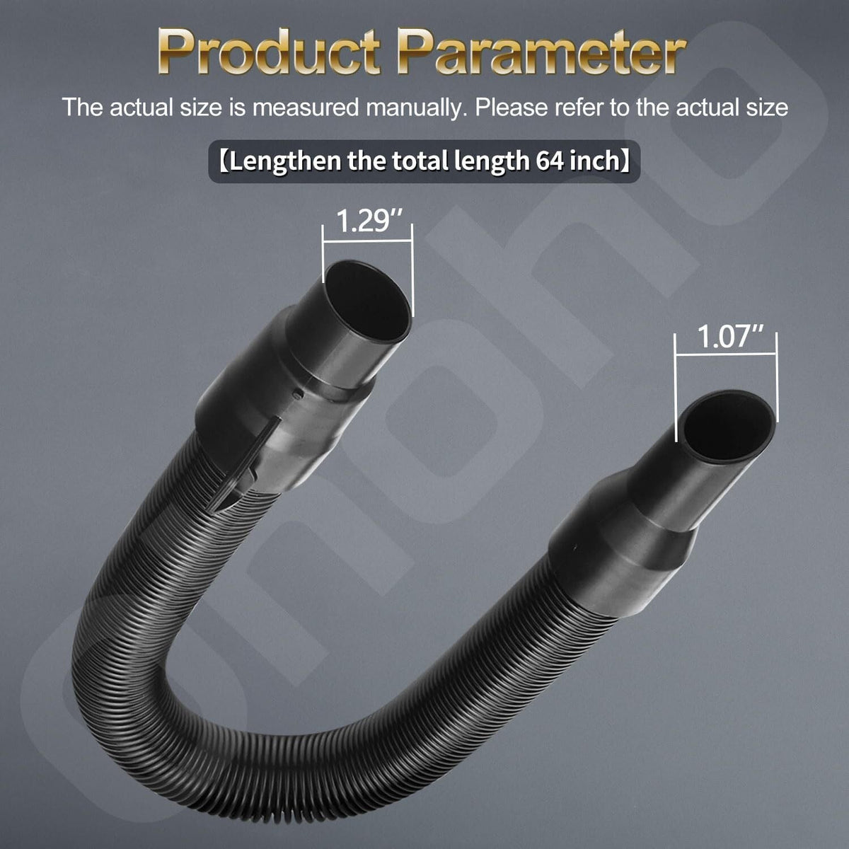 new 14-37-0105 Vacuum Hose Replacement for Milwaukee 0880-20 0970-20 Black 07FC0E-D4 - KOEEK