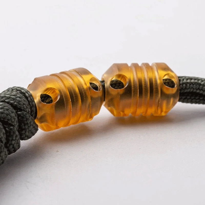Ultem PEI Titanium Knife Lanyard Bead Pendant Keychain Parachute Cord EDC DIY 07FC0E-D4 - KOEEK