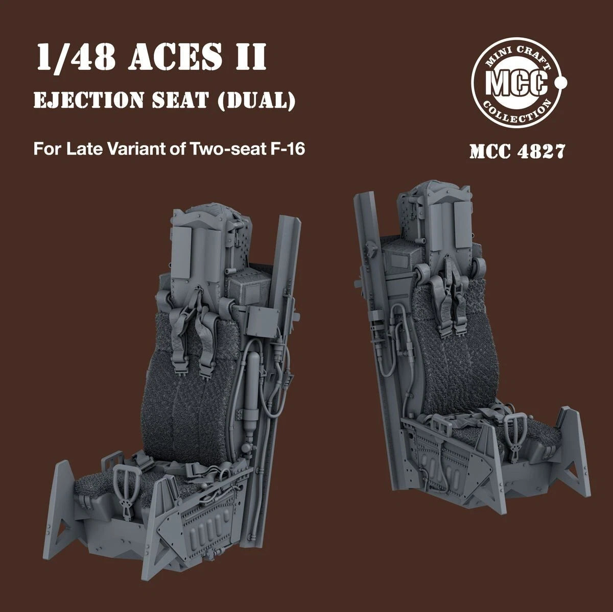 MCC 4827 1/48 ACES II Ejection Seats Late (Dual) For F-16 (2pcs) MCC - KOEEK