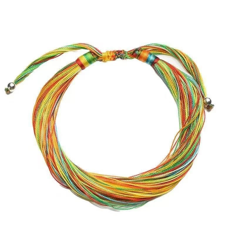 Dragon Boat Festival Five Color Woven Bracelet Handmade Wish Cord Unisex 07FC0E-D4 - KOEEK