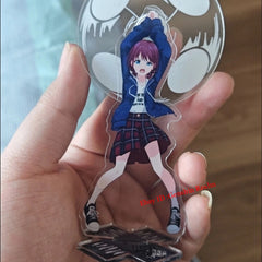 Anime GIRLS BAND CRY ISERI NINA Rotate Acrylic Desktop Stand Figure Collection 07FC0E-D4 - KOEEK