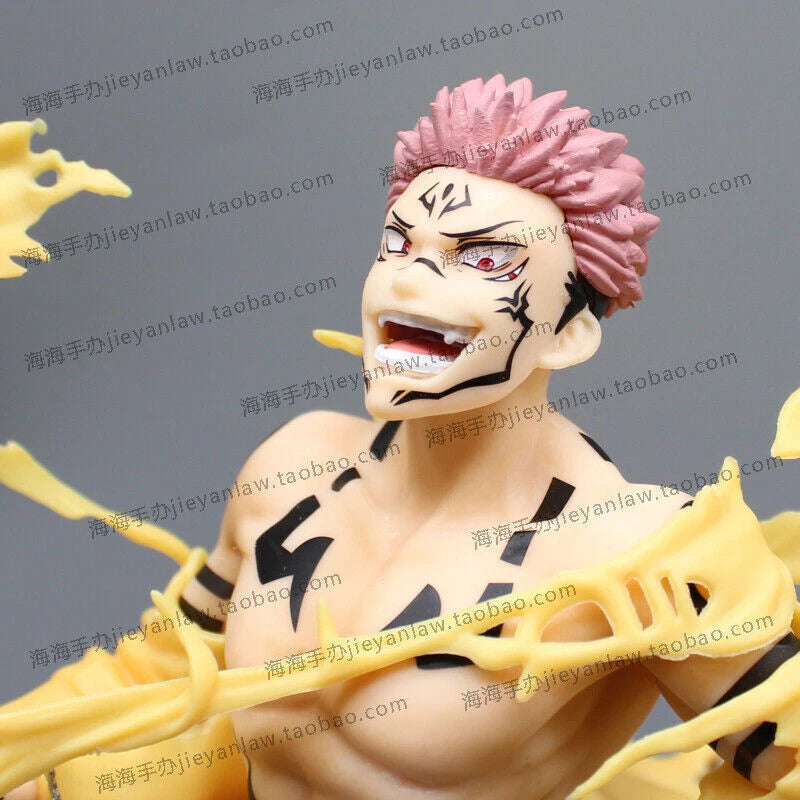 Jujutsu Kaisen Ryomen Sukuna Itadori Yuji 25cmStatue Model PVC Figure Action 07FC0E-D4 - KOEEK