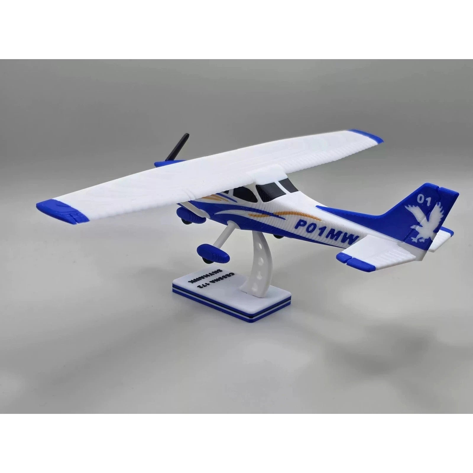 Static Aircraft Model Kit 172 Skyhawk Trainer Plane DIY Unassembly Display Gift 07FC0E-D4 - KOEEK
