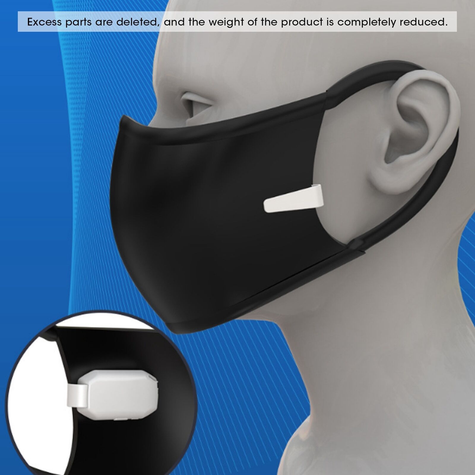 new Mask Fan Personal Wearable Breathable Cool Air Face Fan With TypeC Charging ABE koeek - KOEEK