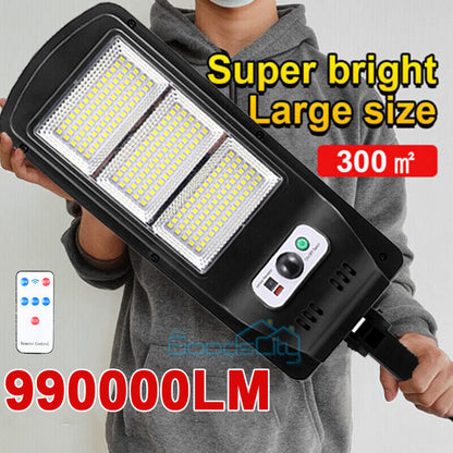 new Commercial Solar Street FloodLight LED Light Outdoor Area Dusk To Dawn Wall Lamp