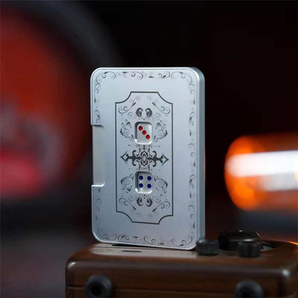 Creative Mechanical Dice Spinner,Aluminum Alloy Dice Spinner Fidget Game EDC Toy 07FC0E-D4 - KOEEK