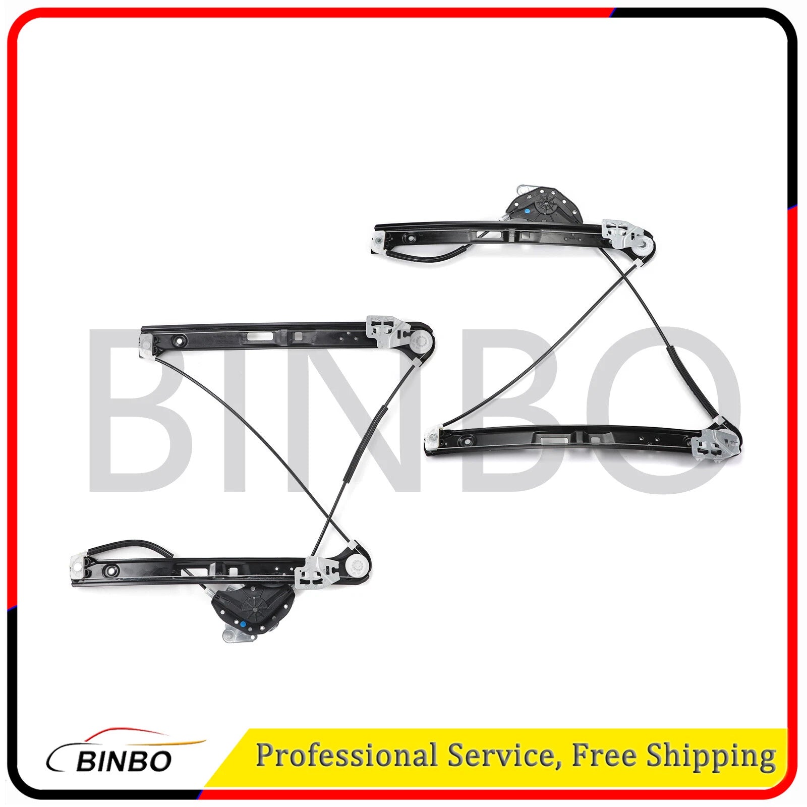Front Left Right Window Regulator Set for BMW 3' E46 316i 318i 320i 325i 328i 07FC0E-D4 - KOEEK