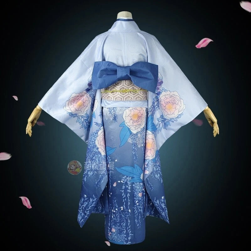 Anime My Happy Marriage Saimori Miyo Costume Womens Show Kimono Cosplay Full Set 07FC0E-D4 - KOEEK