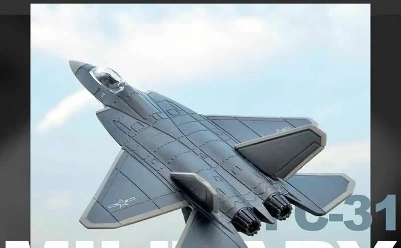 PLA 1/150 FC-31 Fighter Diecast Finished Product Model 07FC0E-D4 - KOEEK
