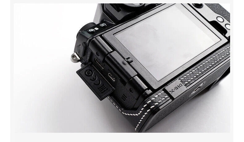 Half Case For Fujifilm XS10 X-S10  Handmade Leather Camera Cover Kontice KONTICE - KOEEK