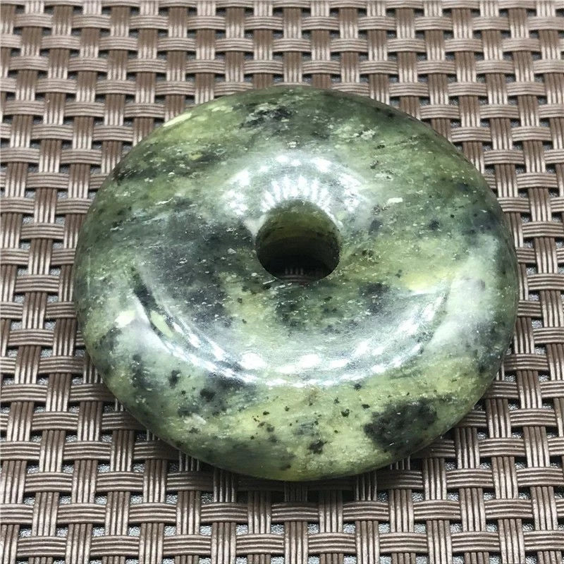 Xiuyu Jade Feng Shui Pendant Hand-Carved Antique Jade Amulet Vintage Stone 07FC0E-D4 - KOEEK