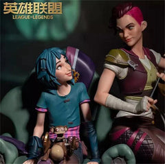 1/6 OFFICIAL LOL Arcane League of Legends Vi & Jinx Figure Model Statue Gift 07FC0E-D4 - KOEEK