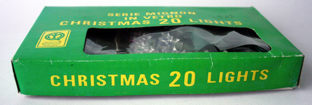 RARE VINTAGE 80'S CHRISTMAS 20 DIAMOND TREE LIGHTS STRING  NOS ! 07FC0E-D4 - KOEEK
