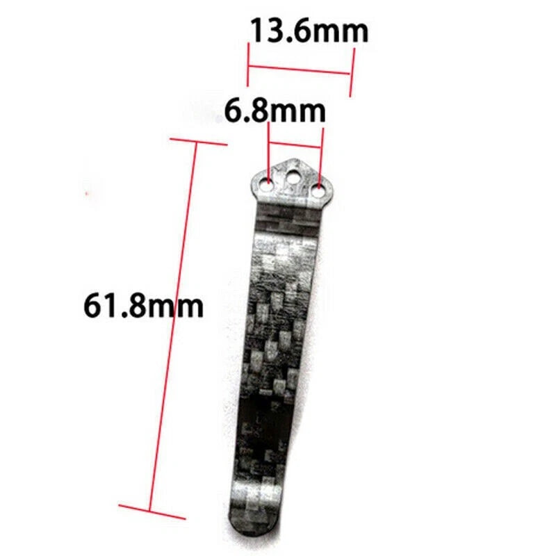 1PC Carbon Fiber Deep Carry Pocket Clip For Spyderco C81 Paramilitary 2 C11 C223 07FC0E-D4 - KOEEK
