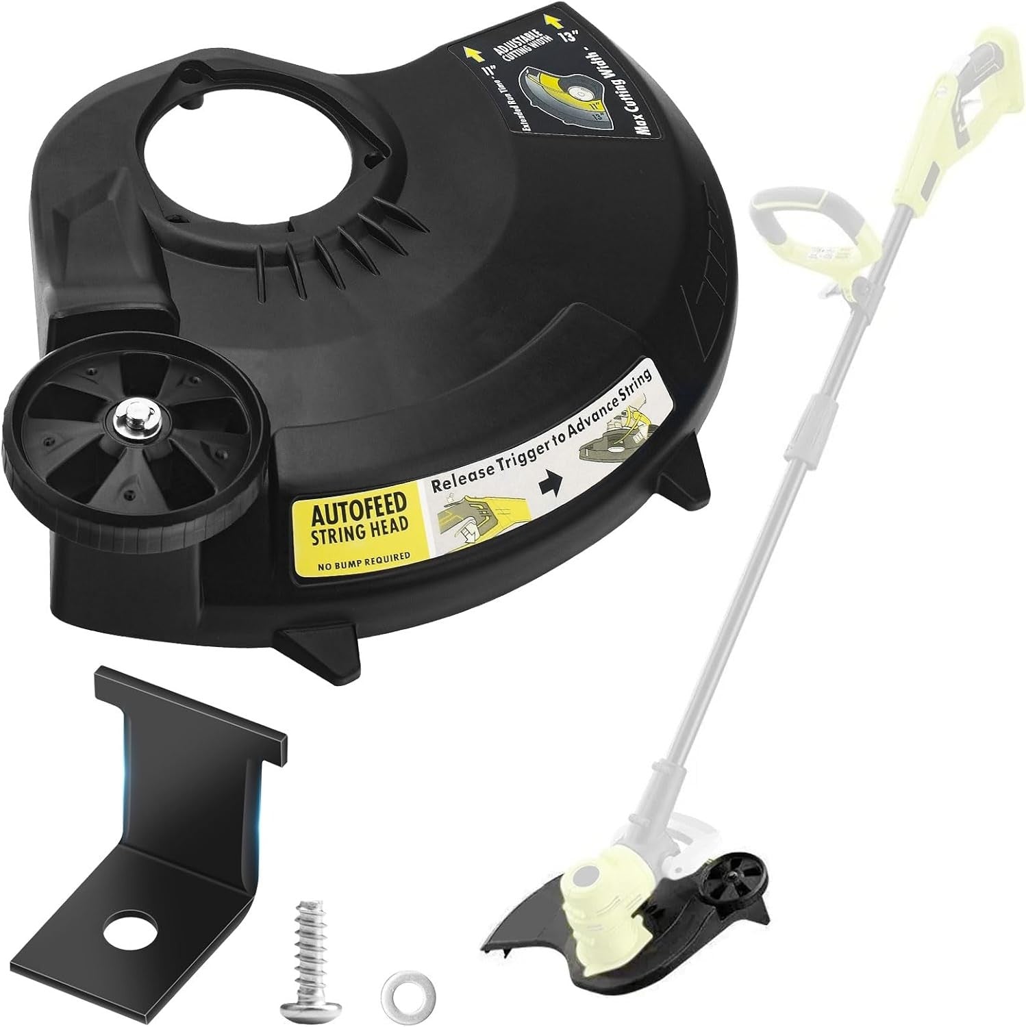 new 351122001 String Trimmer Guard Assembly for Ryobi P2008 P2008VNM P2080 Black 07FC0E-D4 - KOEEK