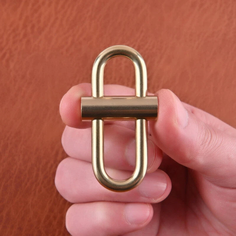 Metal Porable Automatic Lock Keychain Carabiner Key Chain Hanging Buckle Ring 07FC0E-D4 - KOEEK