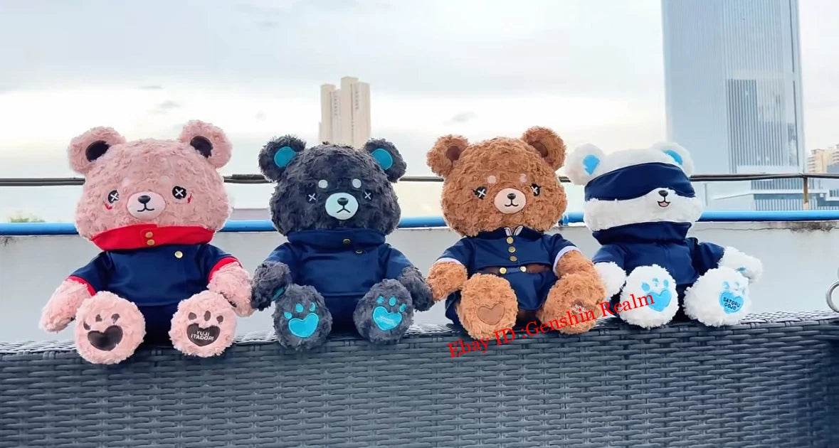 Anime Jujutsu Kaisen Satoru Gojo Plush Teddy Bear Doll Stuffed Toy Cosplay Gift 07FC0E-D4 - KOEEK