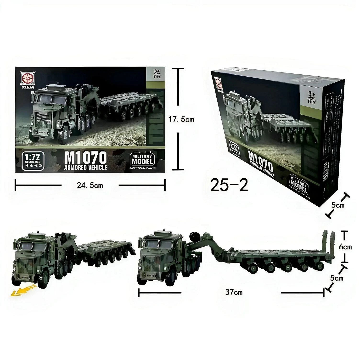 1/72 US M1070 Armored Transport Vehicle Plastic Painted Unassembled 07FC0E-D4 - KOEEK