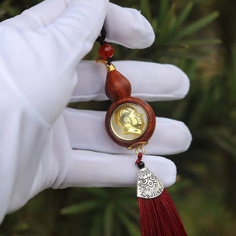 Mao Zedong Portrait Gourd Pendant Car Hanging Decoration Car Interior Accessory 07FC0E-D4 - KOEEK