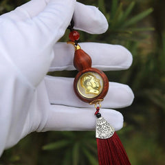 Mao Zedong Portrait Gourd Pendant Car Hanging Decoration Car Interior Accessory 07FC0E-D4 - KOEEK